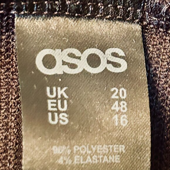 ASOS Curve Sheer Ribbed Tee in Midnight Size 16/20 UK - Picture 6 of 9